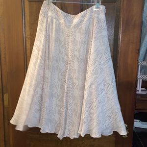 Ann Taylor Snakeskin Skirt